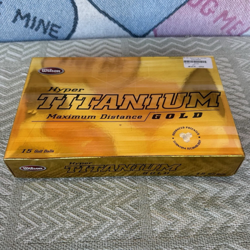 WILSON HYPER TITANIUM‎ MAXIMUM DISTANCE & TOUR PERFORMANCE GOLF BALLS NEW IN BOX